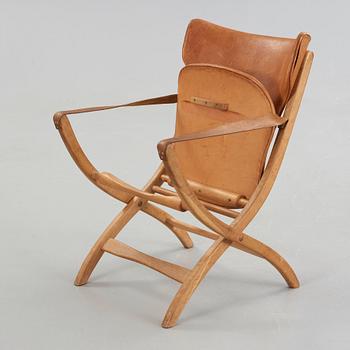 POUL HUNDEVAD, fällstol, "The Egyptian", Vamdrup, Danmark, 1950-60-tal.
