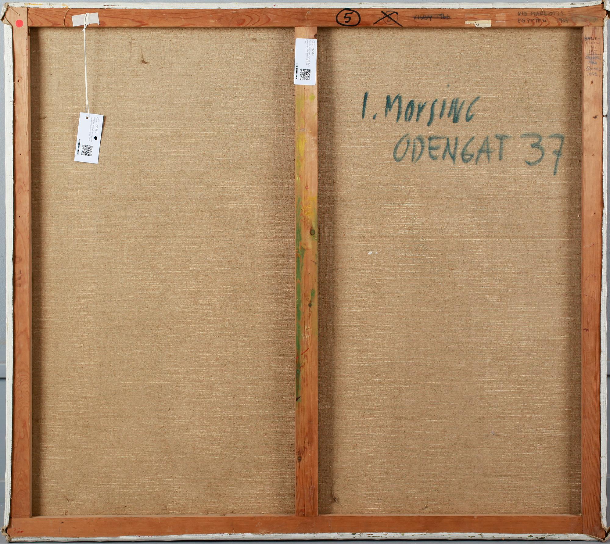 IVAR MORSING, oil on canvas, signed and dated 1964.