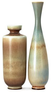 473. Two Berndt Friberg stoneware vases, Gustavsberg studio 1960 and 1964.