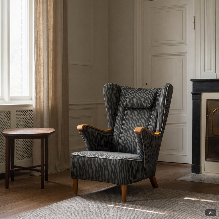 A Swedish Modern armchair, 1940s.