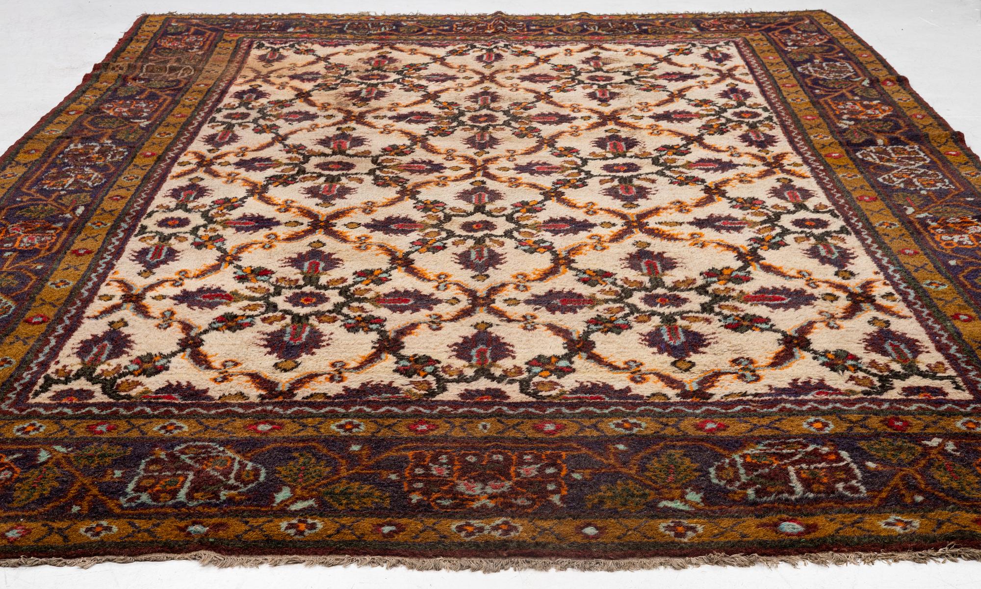 A Masulipatnam carpet, north India, c. 402 x 333 cm.