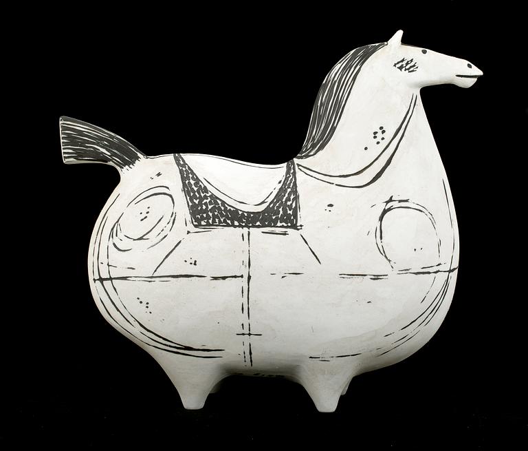 FIGURINER, 2st, stengods, "Springare", Stig Lindberg, Gustavsberg, sign.