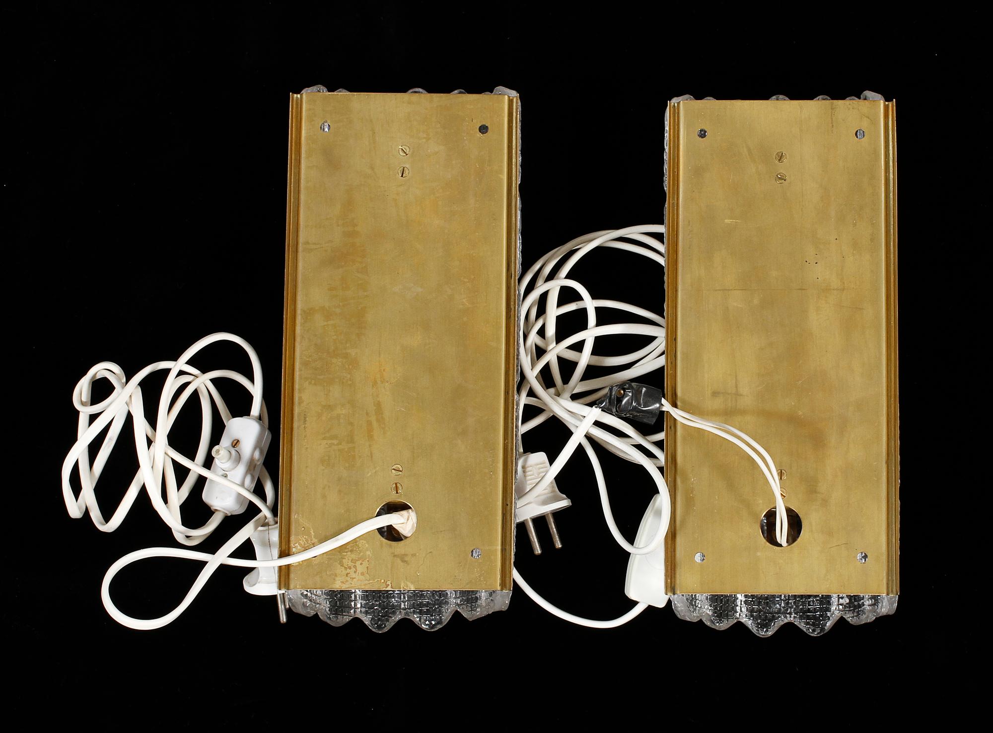 TAKLAMPA samt LAMPETTER, Carl Fagerlund, Orrefors, 1900-talets andra hälft.