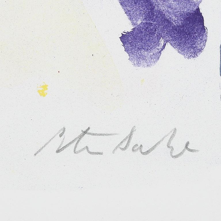 PETER DAHL, färglitografi, signerad.