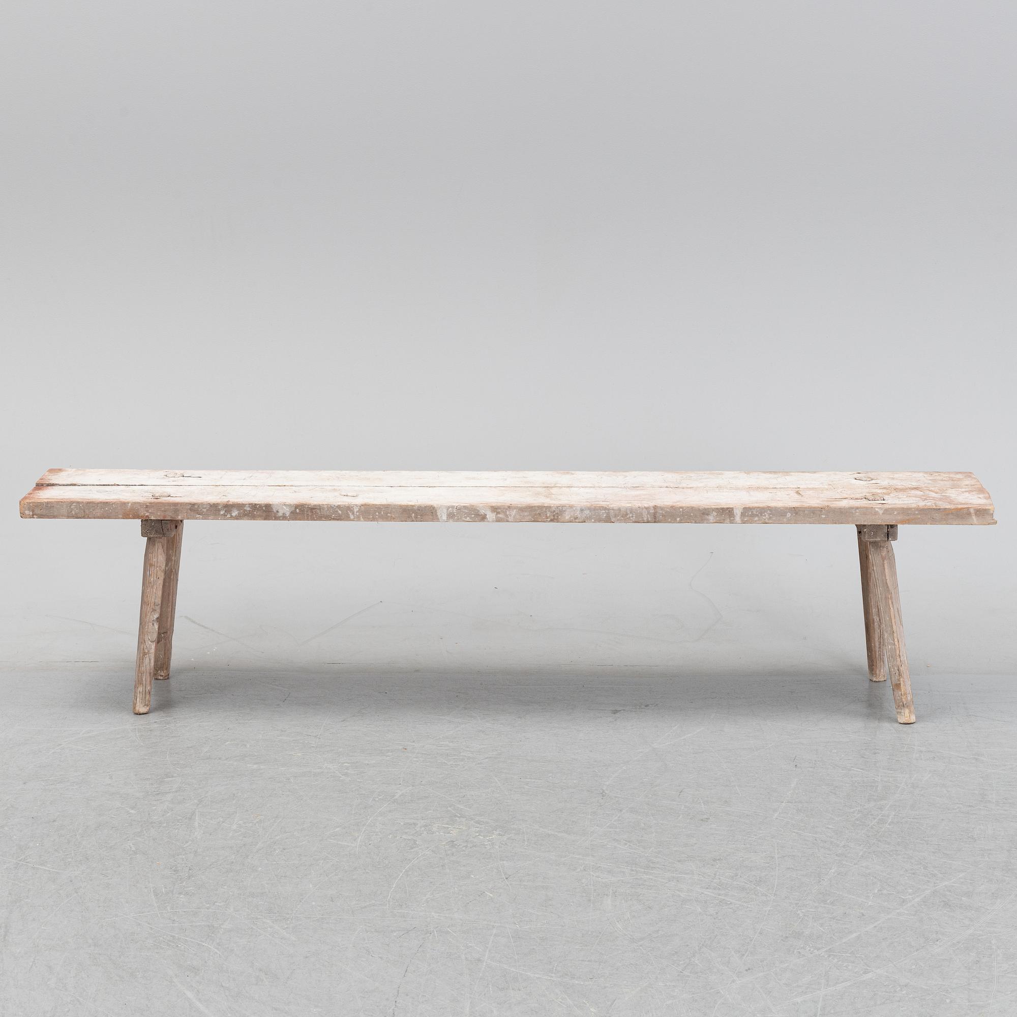 A 19th Century garden bench.