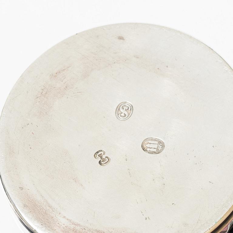 Silver, 5 pieces, Sweden and Denmark, 20th century.