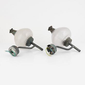 Hans-Agne Jakobsson, wall lamps, a pair, model S1591, Hans-Agne Jakobsson AB, mid-20th century.