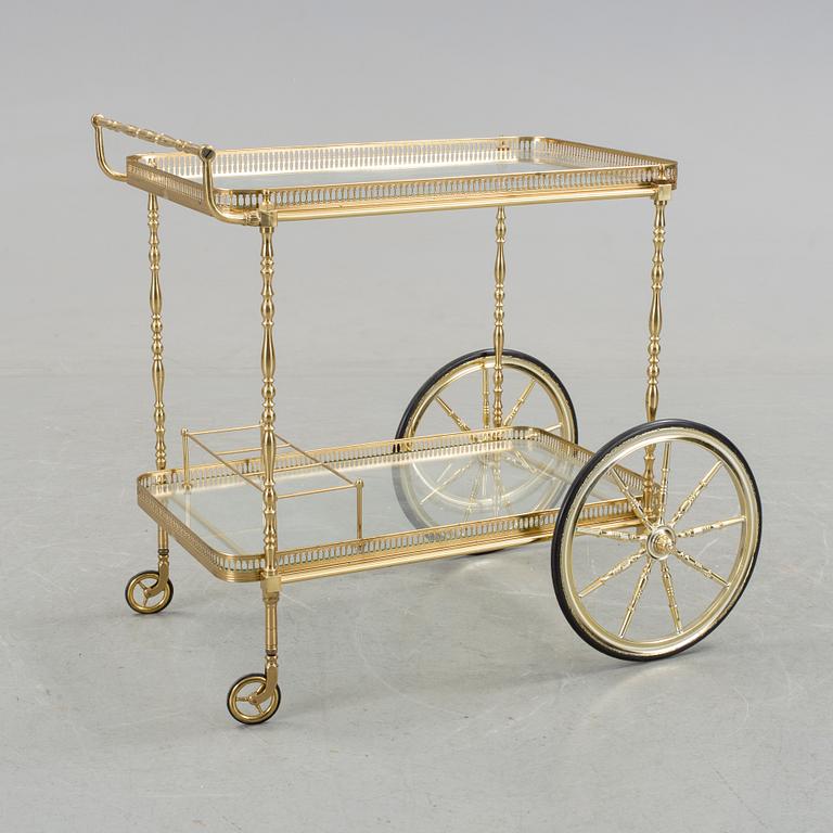 SERVERINGSVAGN, mässing, 1900-talets mitt.