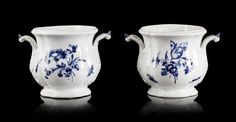 SERVISDELAR, 7+2, delar, porslin, Berlin, Meissen, Rudolstadt, 1800-tal.