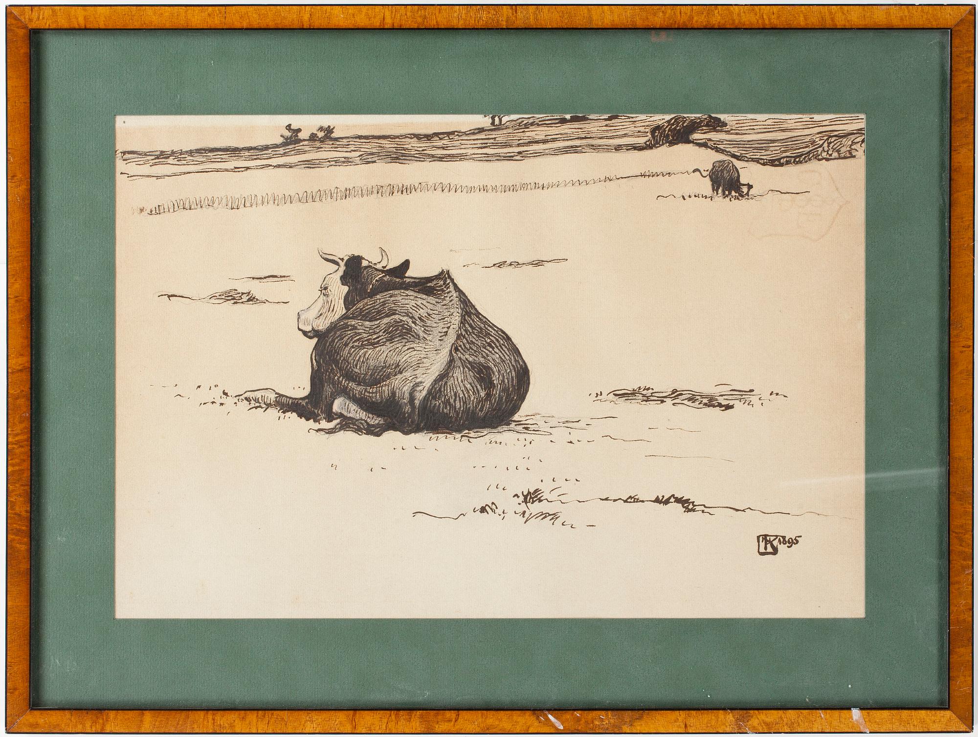 Nils Kreuger, "Liggande ko" (Resting cow).