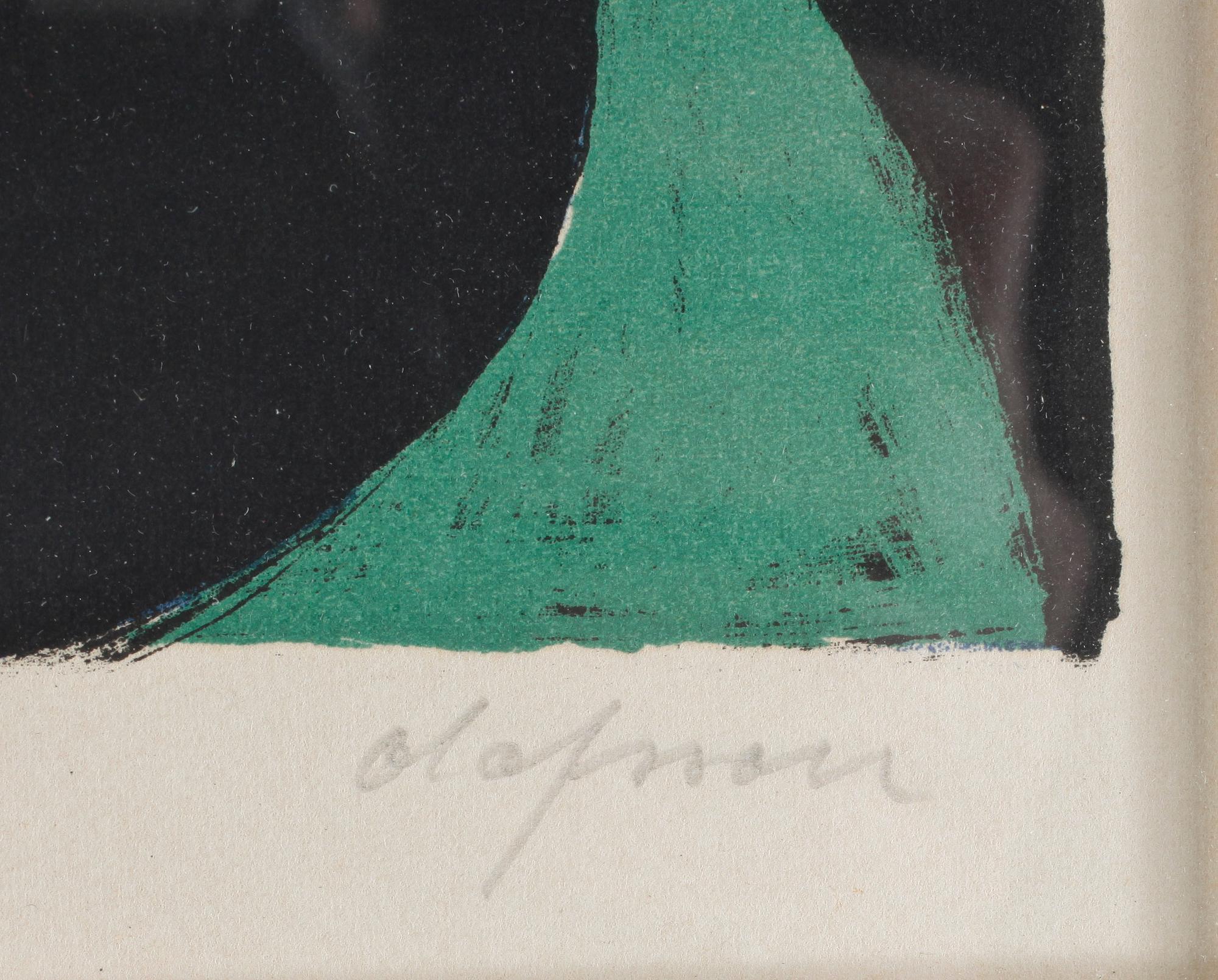 PIERRE OLOFSSON, färglitografi, signerad och numrerad 52/260.