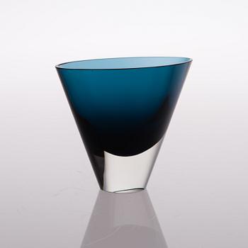 KAJ FRANCK, A VASE, glass, KF 234, signed K. Franck Nuutajärvi Notsjö -62.