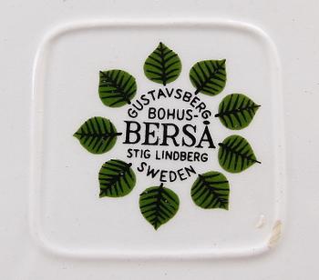 SERVISDELAR, 8 st, benporslin, "Berså", Stig Lindberg, Gustavsberg.