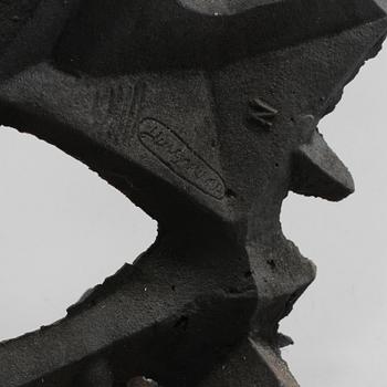 SKULPTUR, gjutjärn, Olle Hermansson, Husqvarna, 1960/1970-tal.