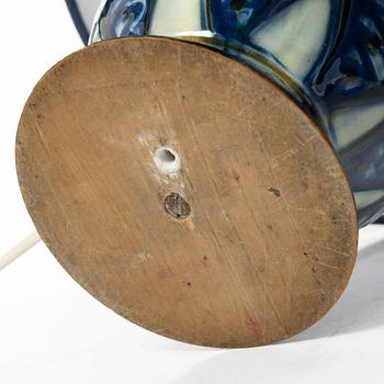 Herman Kähler, bordslampa, keramik, Danmark, 1900-talets andra kvartal.