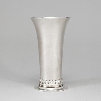 A Georg Jensen silver vase, Denmark, 1919, with Swedish import marks.