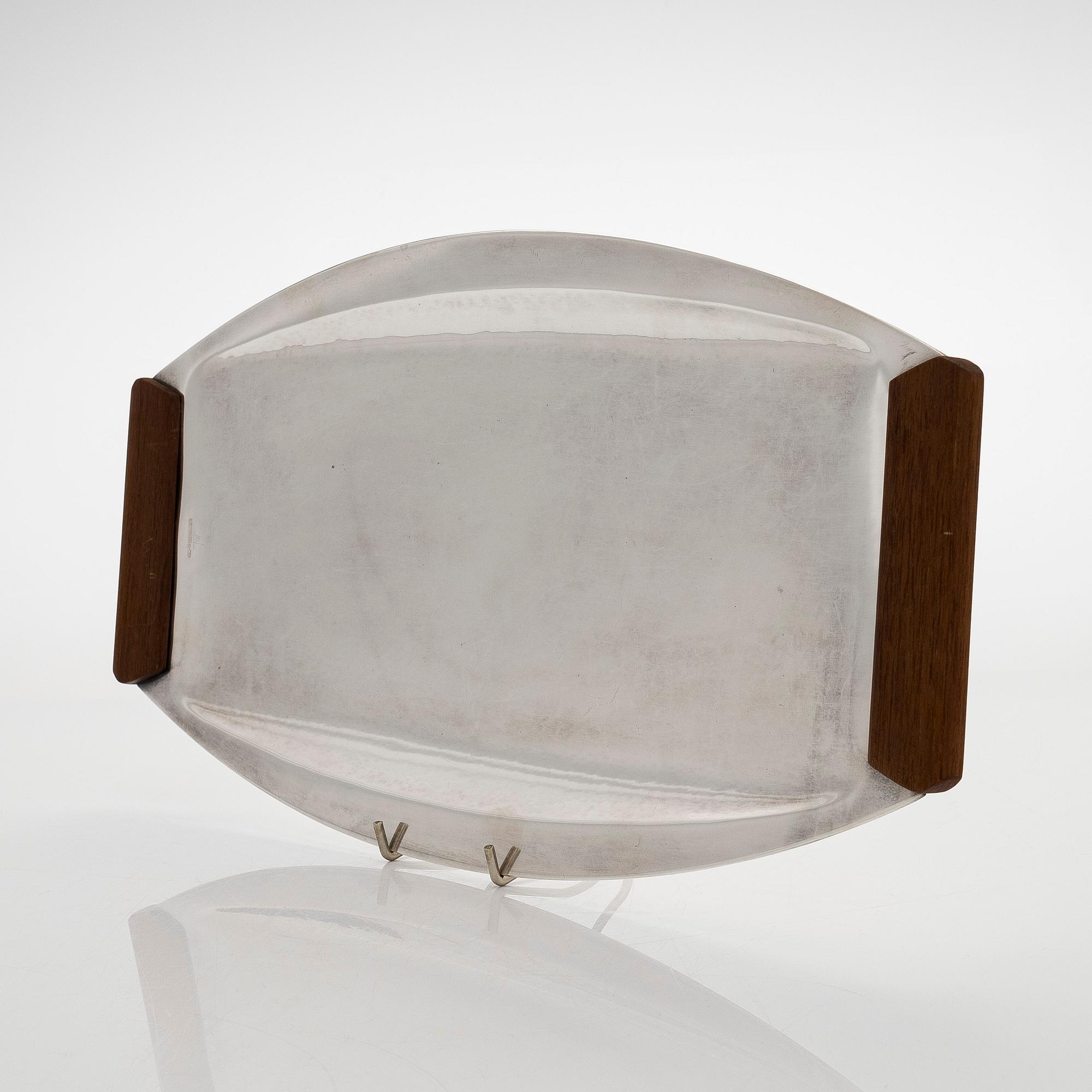 Tapio Wirkkala, bricka, silver, TW 225, Kultakeskus, Tavastehus 1960.