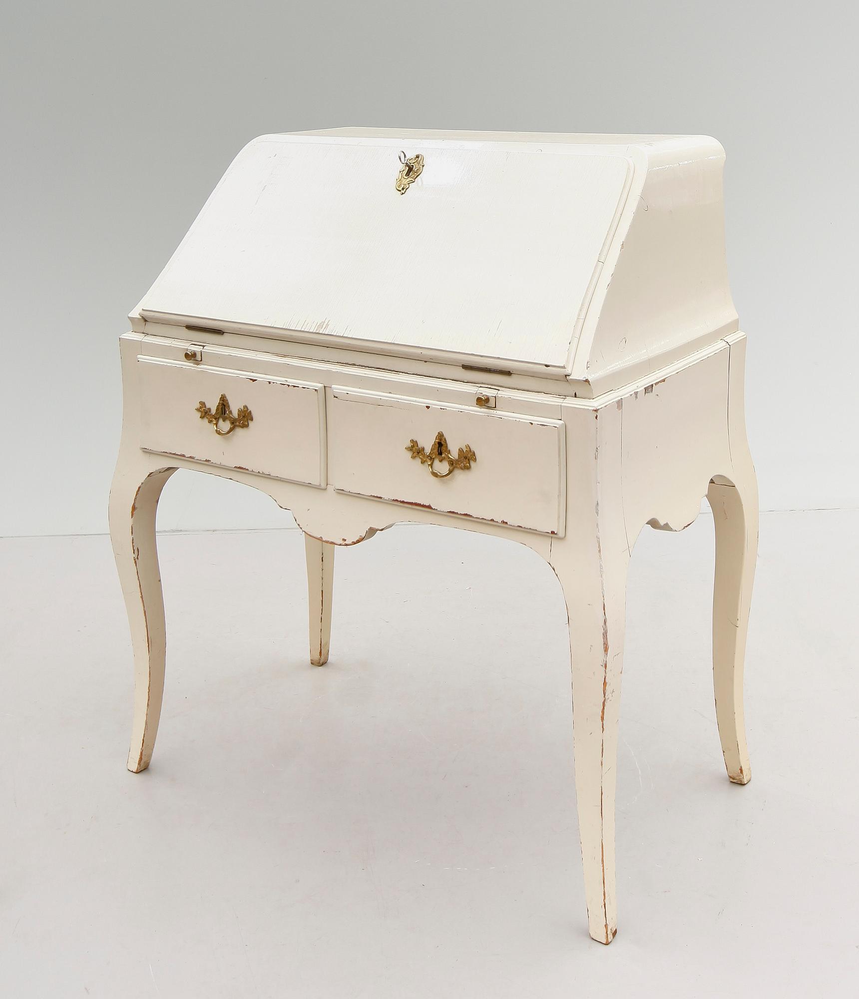 SEKRETÄR, rokokostil, 1800-tal.