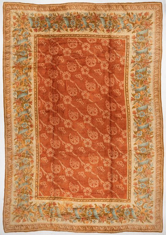 Carpet, antique European Savonnerie, approx. 634 x 433 cm.
