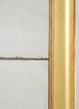 A Swedish giltwood Empire mirror, first part 19th century.