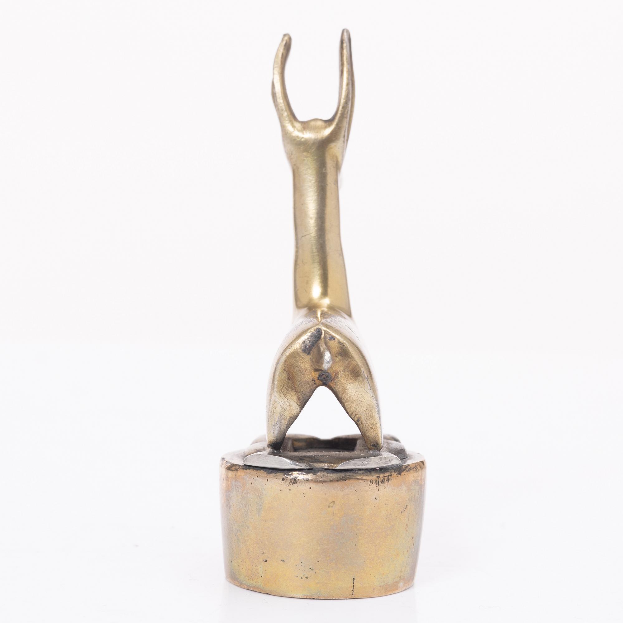 Estrid Ericson, sigillstamp i form av antilop, modellnr A1200, Firma Svenskt Tenn, formgiven 1929 – 1930,.