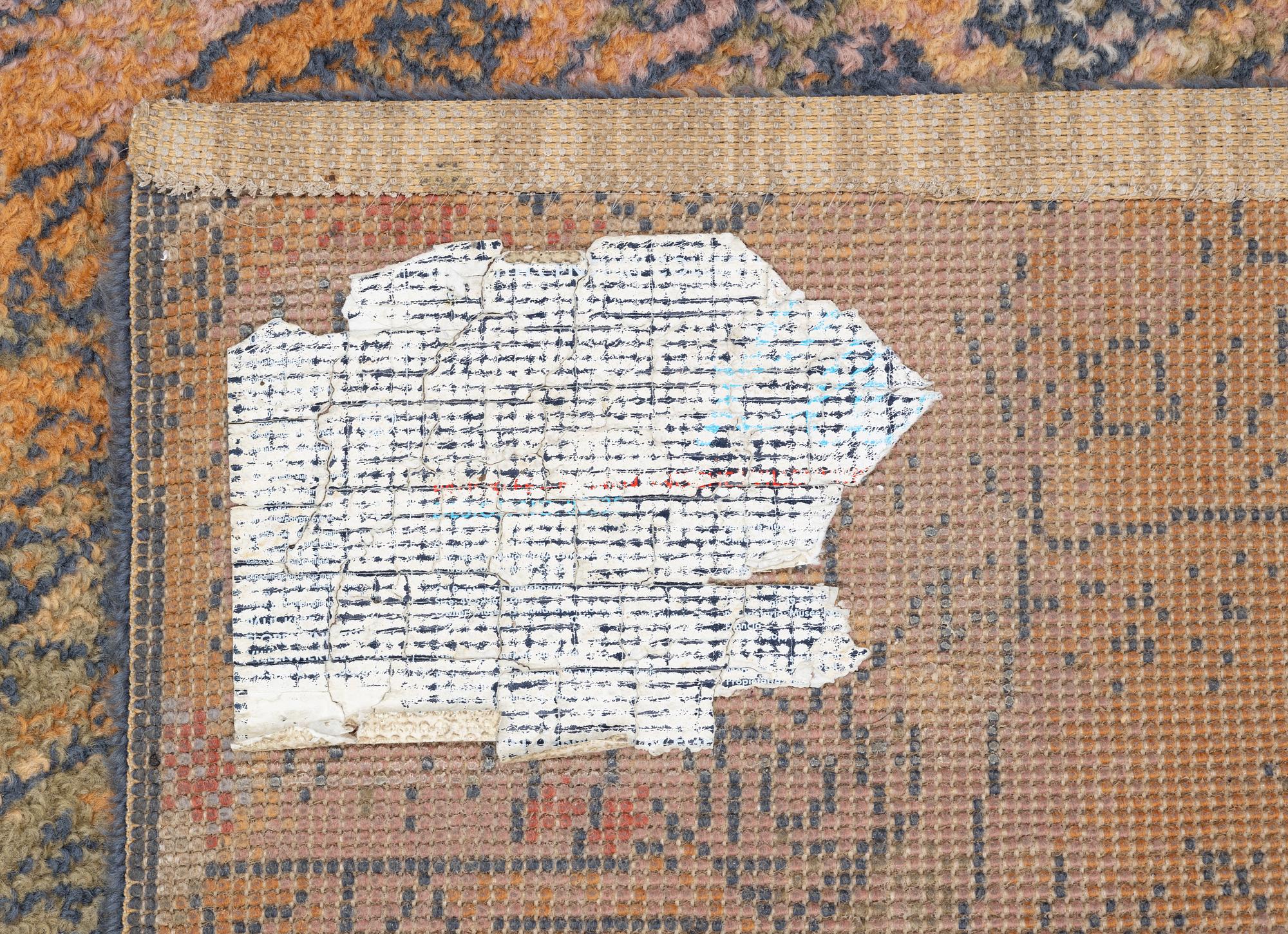 Paul Klee, matta, ”Florentinisches villenviertel”, maskingjord flossa, ca 200 x 140 cm.