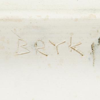 Rut Bryk, a stoneware wall relief, signed BRYK.
