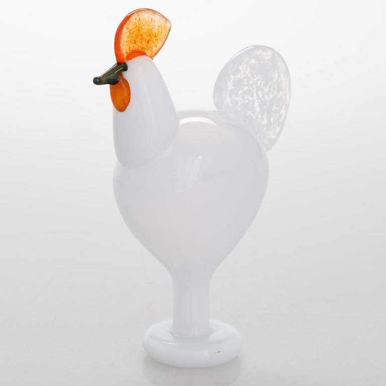 OIVA TOIKKA, A glass bird, signed O. Toikka Nuutajärvi. The model was designed in year 2000.