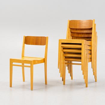 A set of six chairs, Edsbyverken, mid 20th Century.