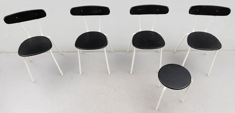 STOLAR 4 st OCH PALL, Herman Persson, Bjärnum, 1900-talets andra hälft.