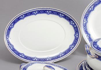 SERVISDELAR, 48 st, flintgods, "Lennox", Alfred Meakin, England, 1900-talets början.