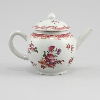 TEKANNA, porslin, Kina, 1700-tal.