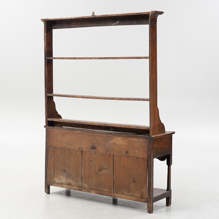 Sideboard with plate rack, England, 19th century.