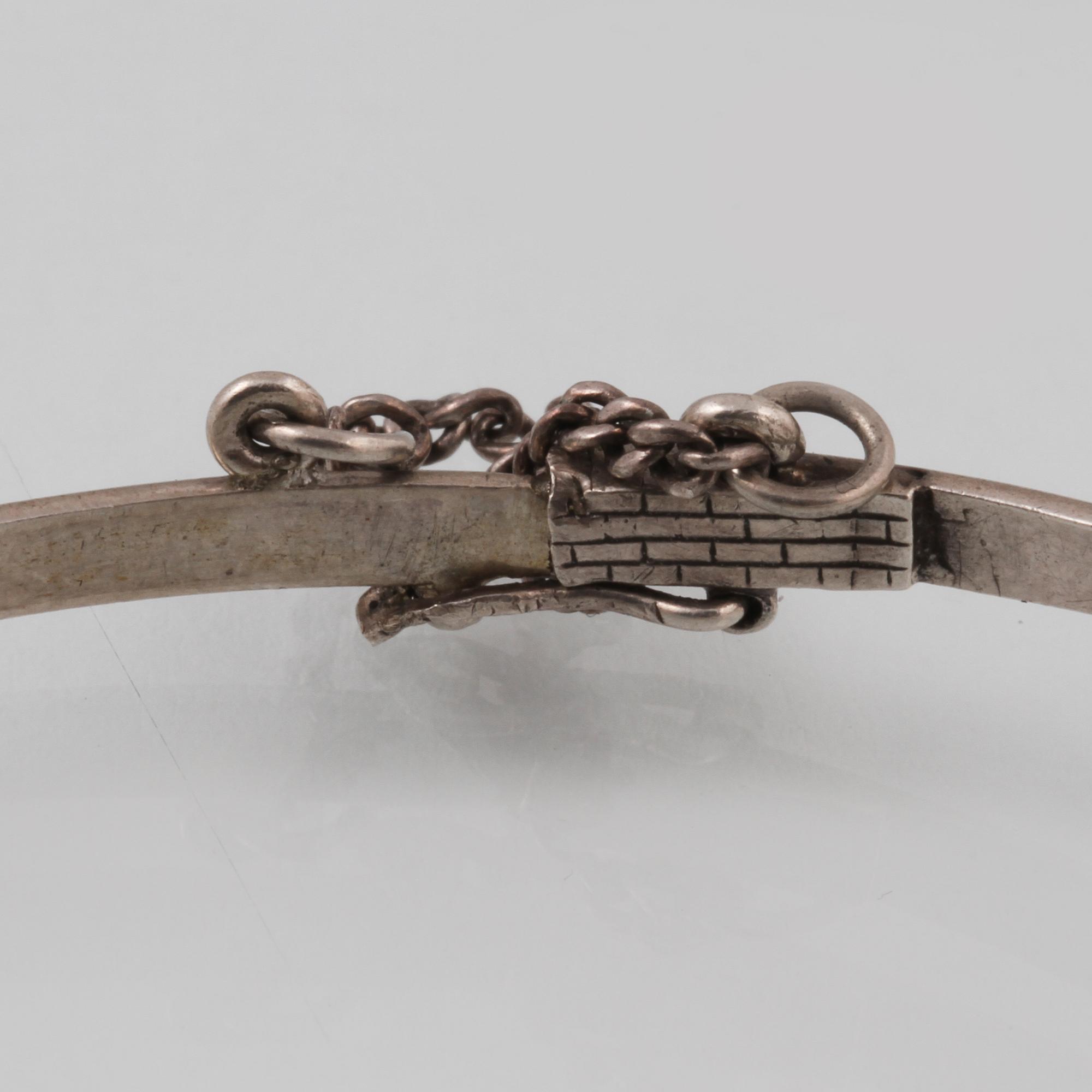 ARMBANDSUR, silver, Birka, Incabloc, 1900-talets första hälft. Vikt 16,7 gram.