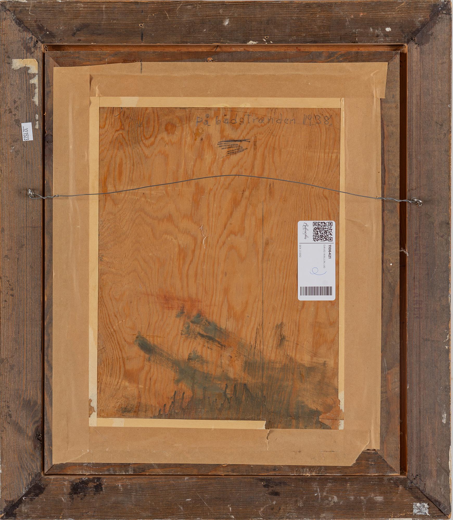 DAVID WALLIN, oil on canvas/panel, signed.