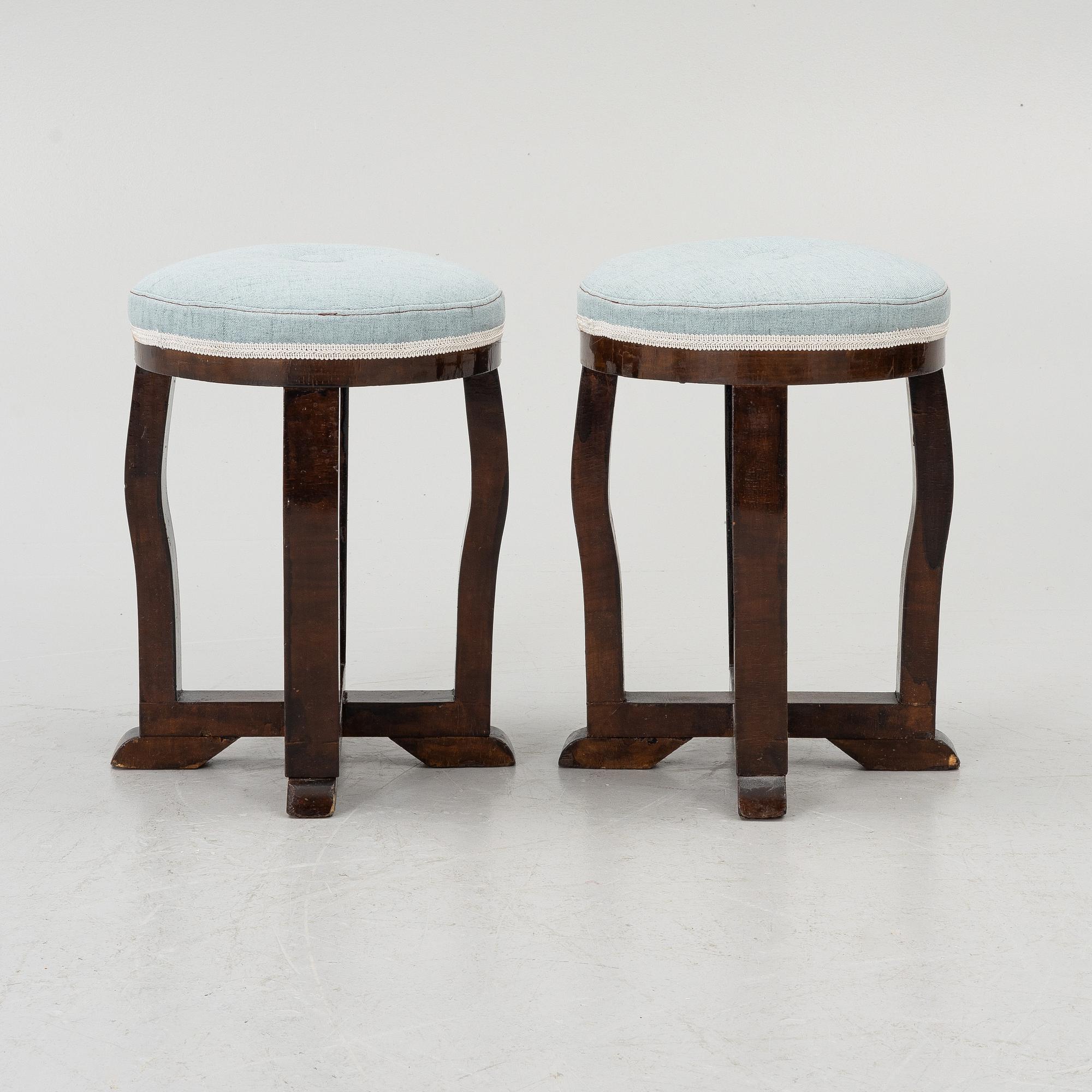 Pallar, ett par, Art Deco 1900-talets första hälft.