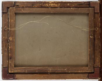 OLJEMÅLNING, duk lagd på pannå. Okänd mästare, 1800-tal.