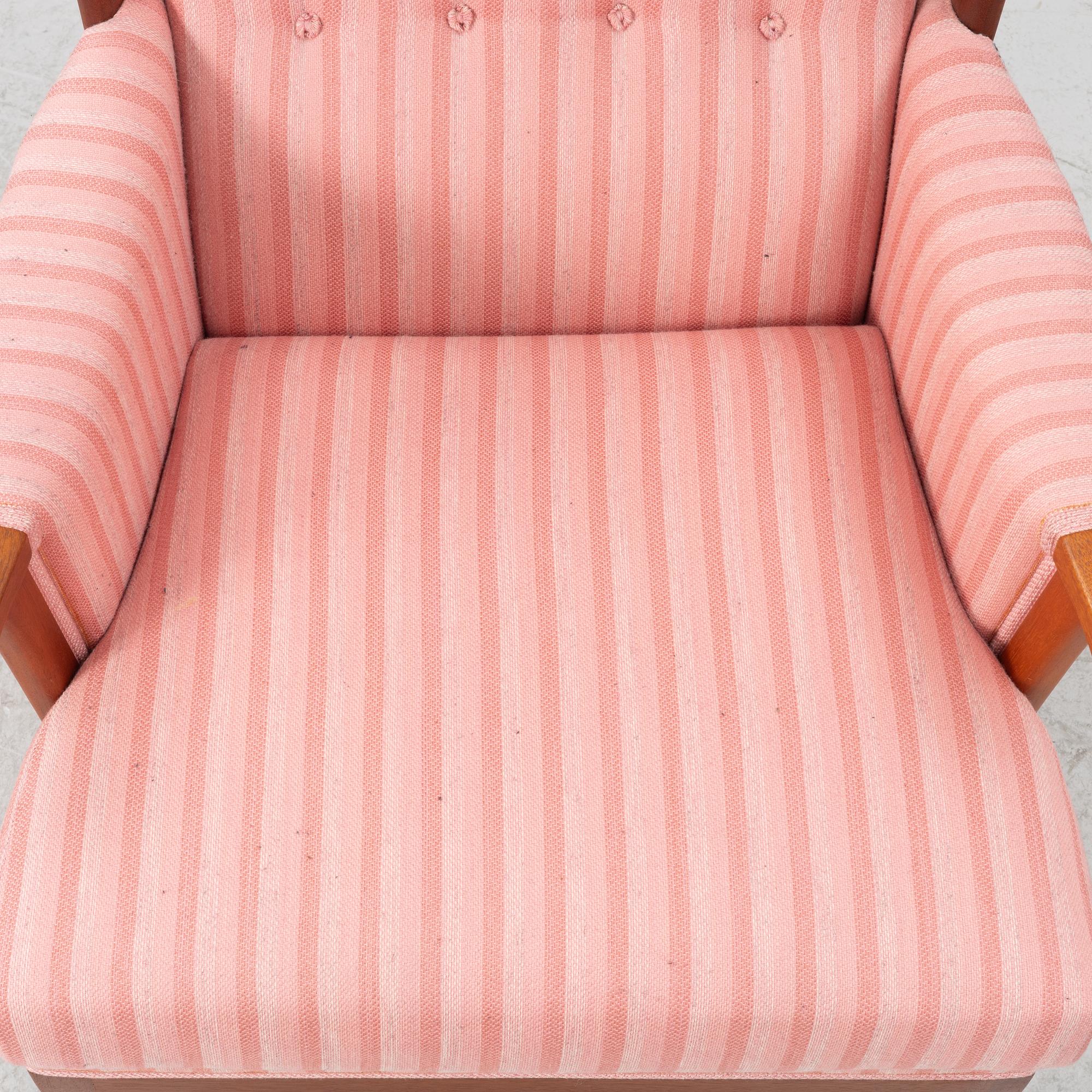 Carl Malmsten, armchair, "The Housefather", OH Sjögren, 1988.