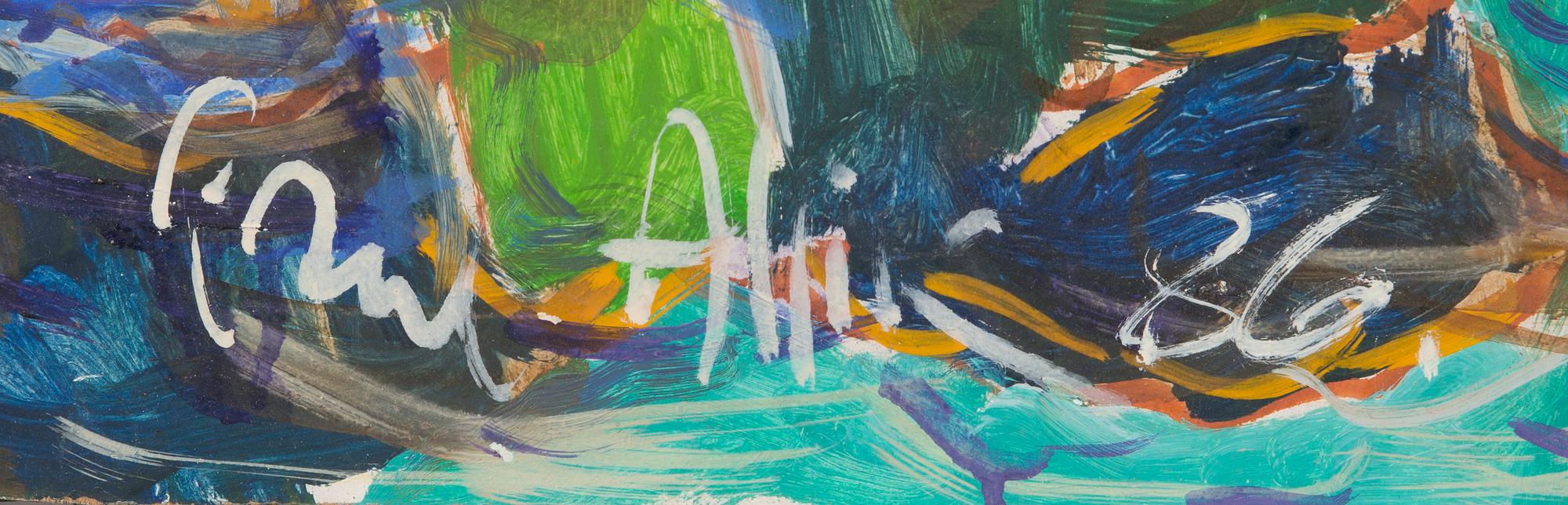 PAUL ALLIK, oil on board, signed and dated -86.