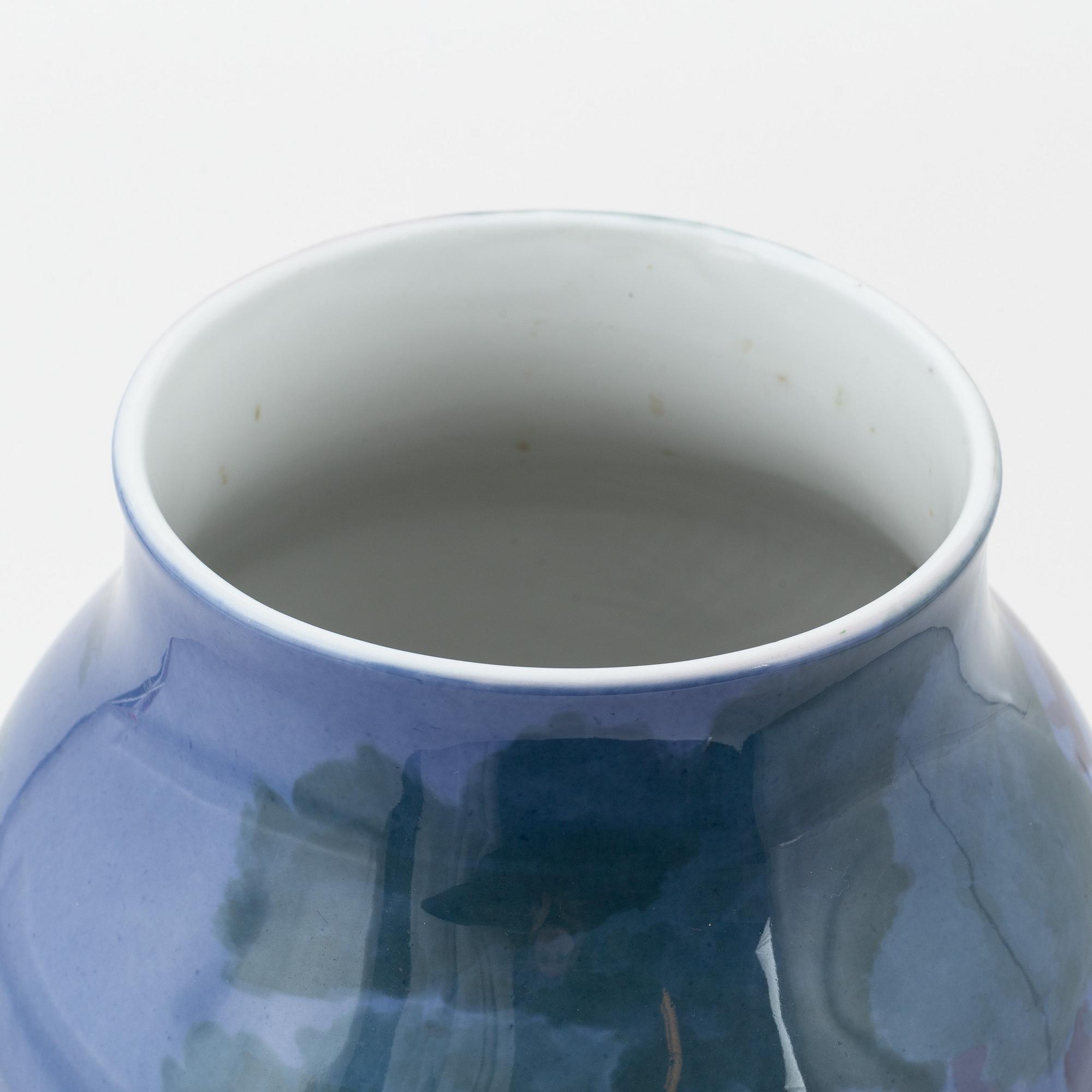 Nils Emil Lundström, an art nouveau floor vase from Rörstrand, early 20th Century.