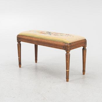 A Gustavian style bench, early 20th Century.