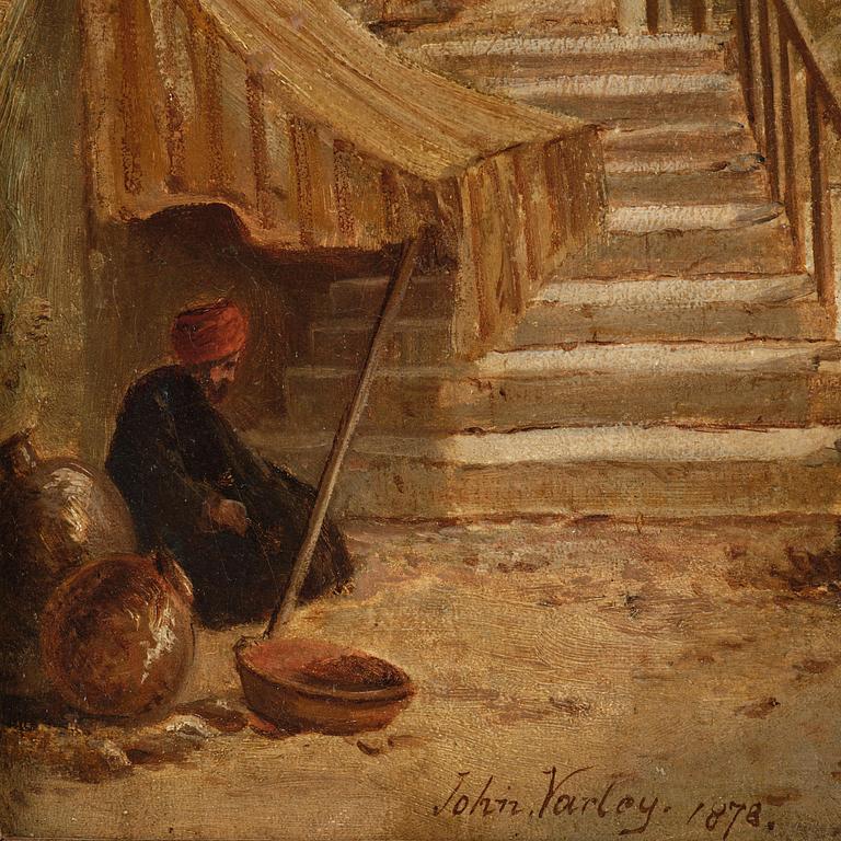 John Varley Jr., "The Market Place, Girgeh, Upper Egypt".