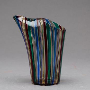 KANNA/VAS, glas, "a canne", Gio Ponti, Venini, Murano, 1950--tal.