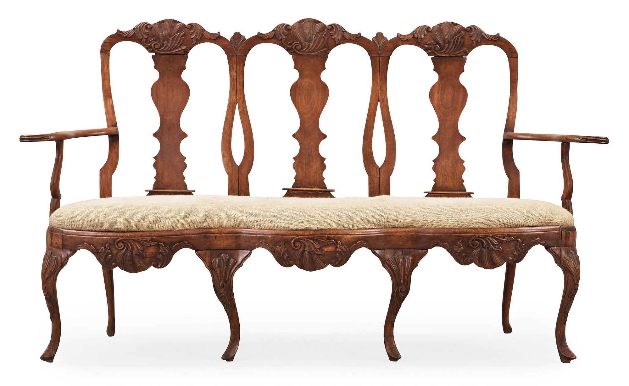 Rokoko, A North European Rococo 18th century sofa.