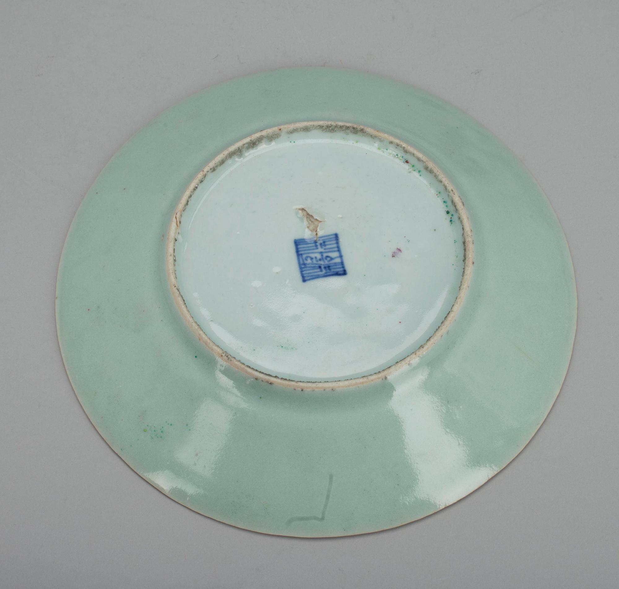 TALLRIKAR, 3 st, porslin, Kina 1800-tal.