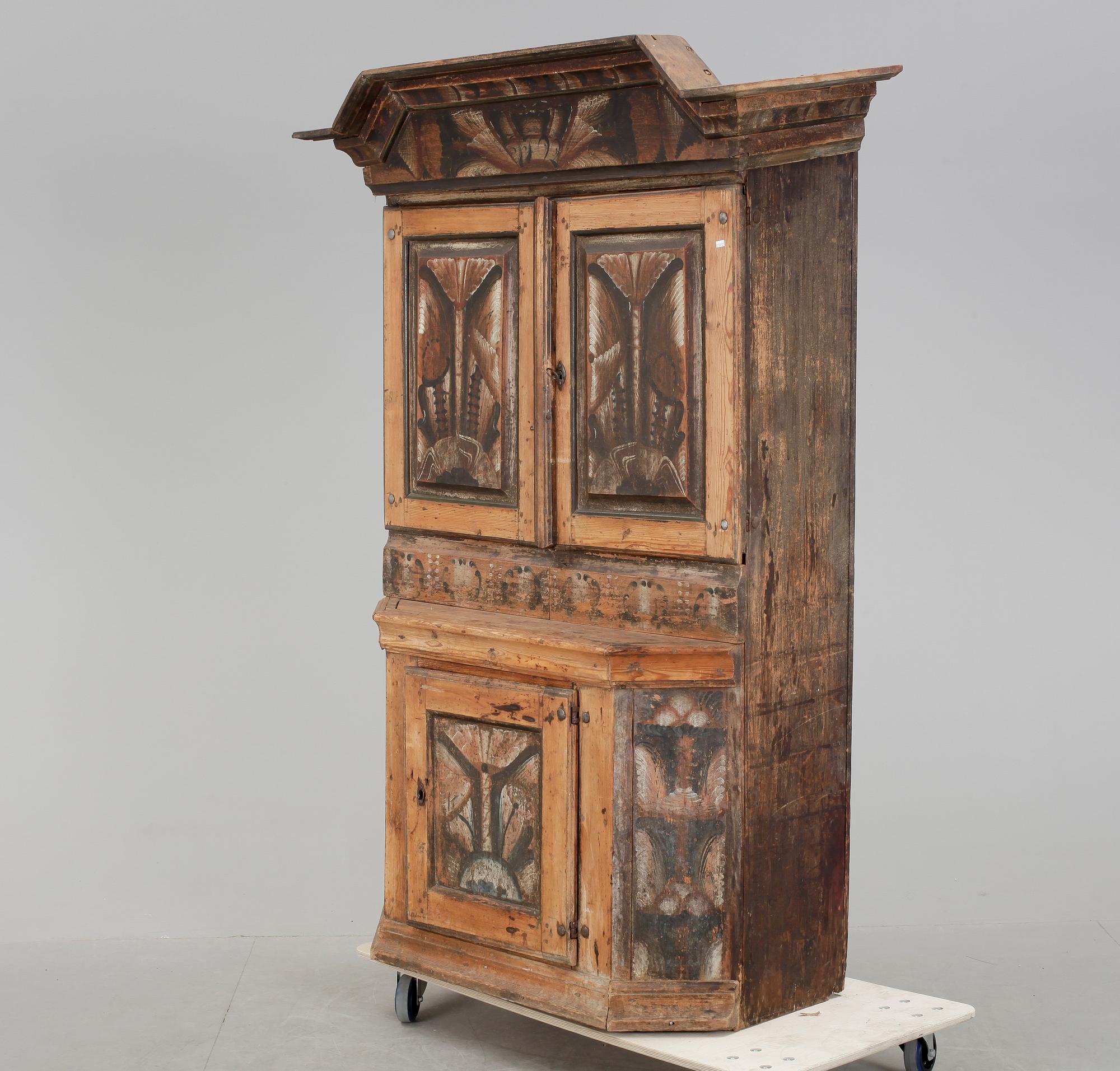 SKÅP. Allmoge, märkt 1792.