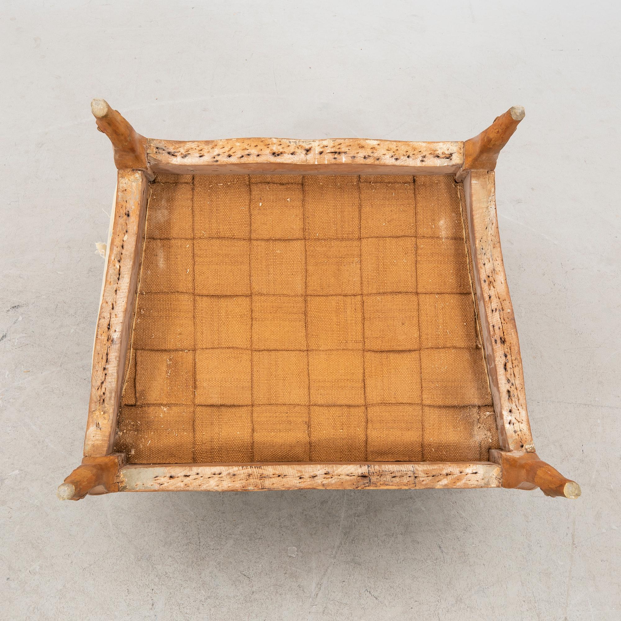 A French Louis XVI armchair signed  Nicolas-Quinibert Foliot.