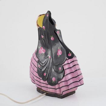 Marcel Bever, table lamp, porcelain, Paris, Art Deco.