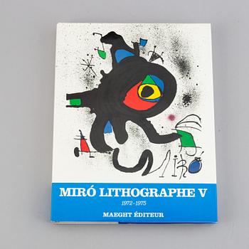 BÖCKER, 6 volymer, Miró lithographe I-VI, F. Mourlot.