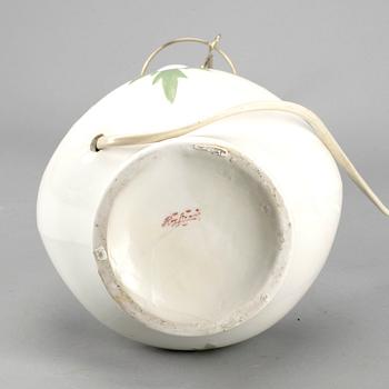 BORDSLAMPA, Porslin, jugend, Rörstrand, 1900-talets första hälft.
